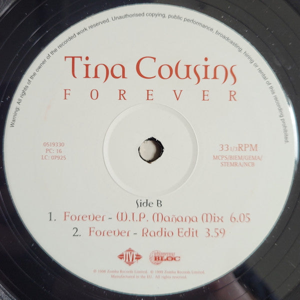 Tina Cousins : Forever (12")