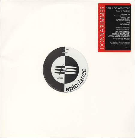 Donna Summer : I Will Go With You (Con Te Partiró) (Promo #2) (12", Promo)