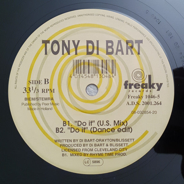 Tony Di Bart : Do It (12")