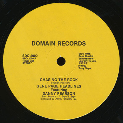 Gene Page Headlines Featuring Danny Pearson : Chasing The Rock (12", Promo)