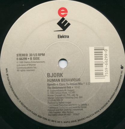 Björk : Human Behaviour (12", Single)