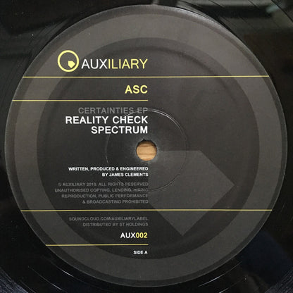 ASC : Certainties EP (12", EP)