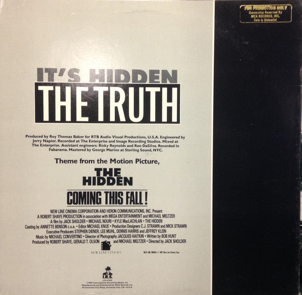 The Truth (6) : It's Hidden (12", Single, Promo)