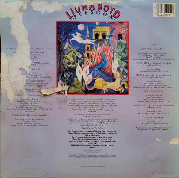 Liona Boyd : Persona (LP, Album, Car)