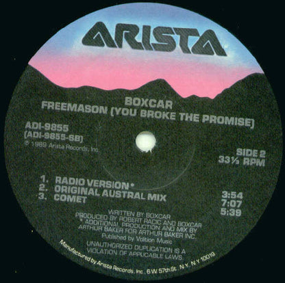Boxcar : Freemason (You Broke The Promise) (12", Single)