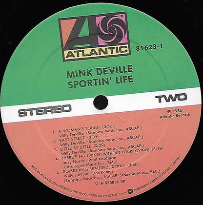 Mink DeVille : Sportin' Life (LP, Album, Spe)
