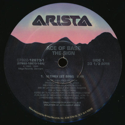 Ace Of Base : The Sign (12", Single)