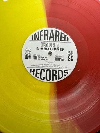 Lemon D : DJ On Wax 4 Track E.P (12", EP, RE,  Re)