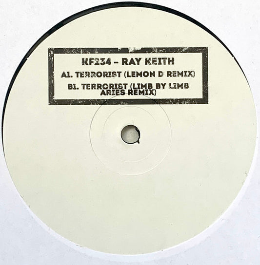 Ray Keith : Terrorist (Unreleased DAT) EP (12", EP, W/Lbl, Sta)