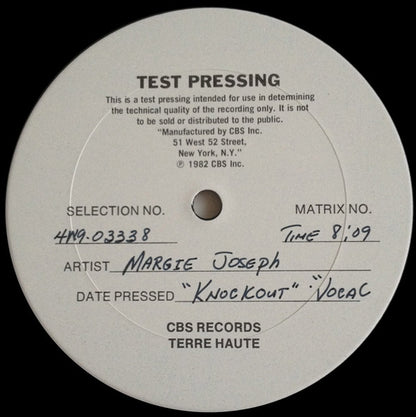 Margie Joseph : Knockout (12", TP)