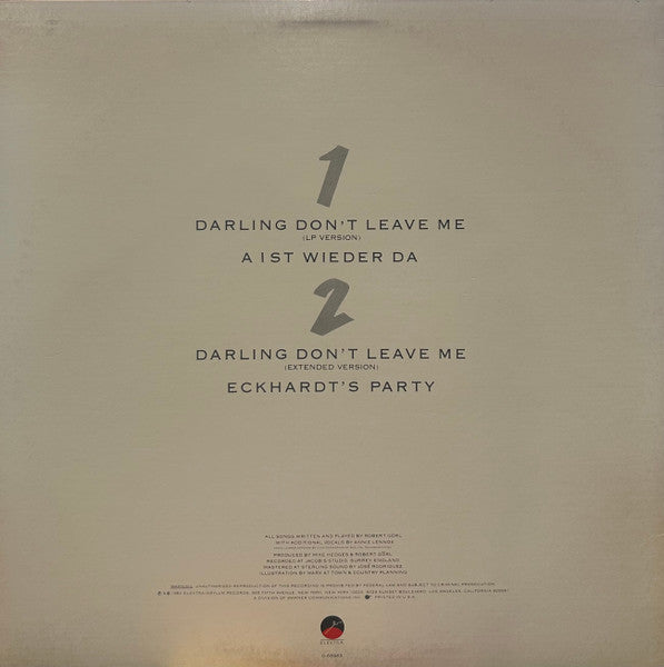 Robert Görl : Darling Don't Leave Me (12")