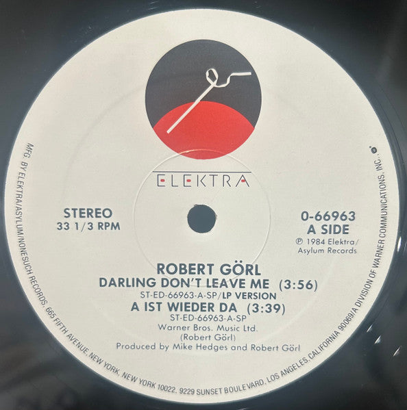 Robert Görl : Darling Don't Leave Me (12")
