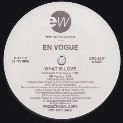 En Vogue : What Is Love (12", Promo)