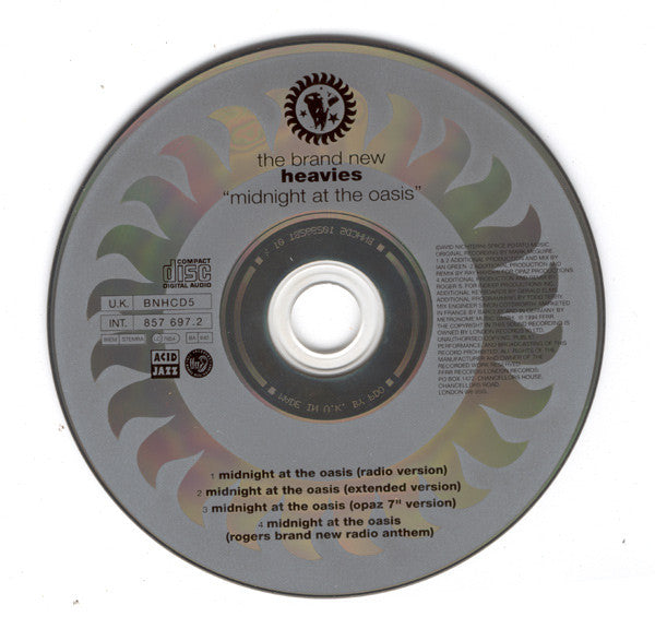 The Brand New Heavies : Midnight At The Oasis (CD, Single)