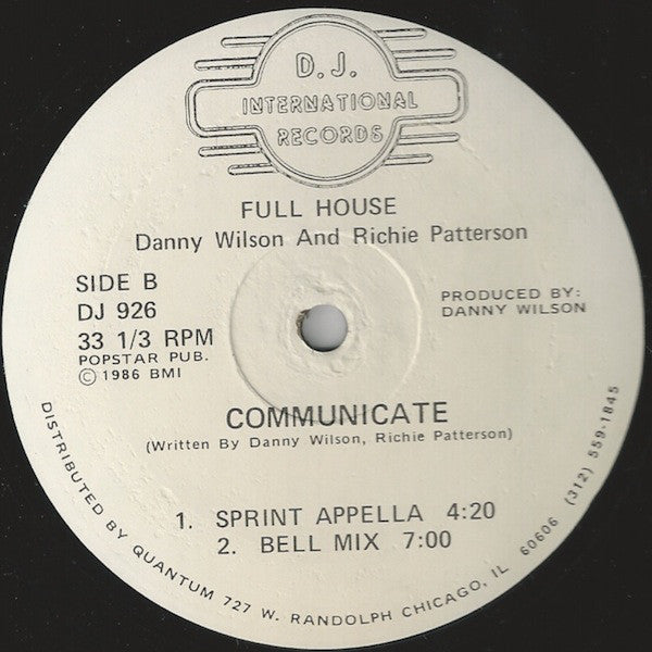 Full House : Communicate (12")