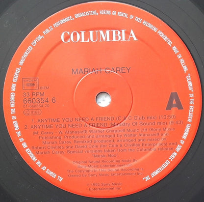 Mariah Carey : Anytime You Need A Friend (12")