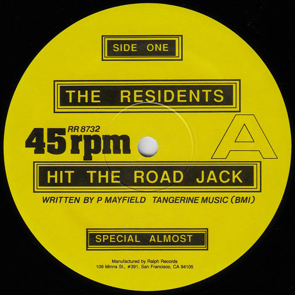 The Residents : Hit The Road Jack (Special Almost Dance Mix) (12")