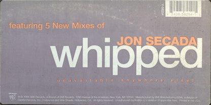 Jon Secada : Whipped (12")