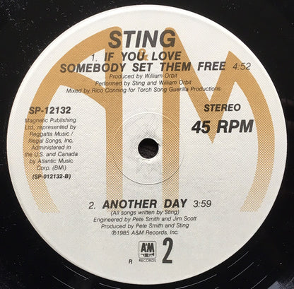 Sting : If You Love Somebody Set Them Free (12", R)