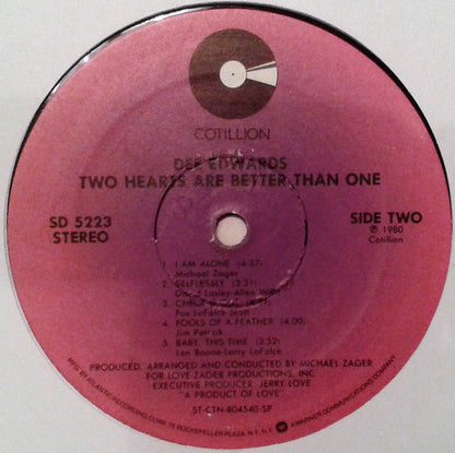 Dee Edwards : Two Hearts Are Better Than One (LP, Album, SP )