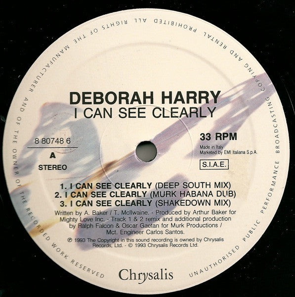 Deborah Harry : I Can See Clearly (12")
