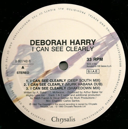 Deborah Harry : I Can See Clearly (12")