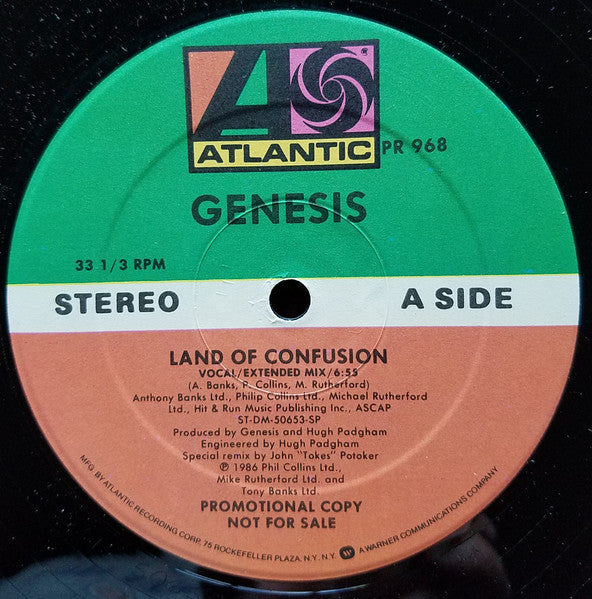Genesis : Land Of Confusion (12", Promo)