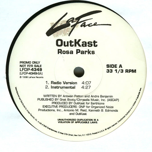 OutKast : Rosa Parks (12", Promo)