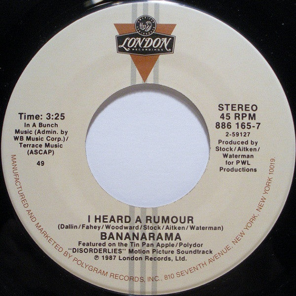 Bananarama : I Heard A Rumour (7", Single, Spe)
