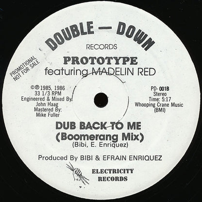 Prototype (5) featuring Madelin Red : Come Back To Me (12", Promo)