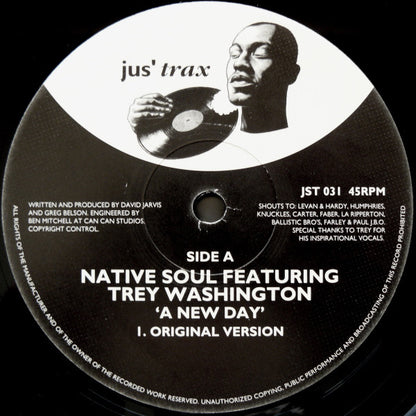 Native Soul Featuring Trey Washington : A New Day (12")