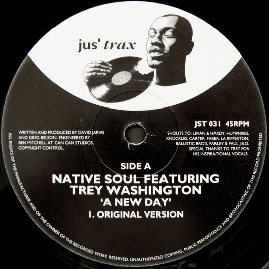 Native Soul Featuring Trey Washington : A New Day (12")