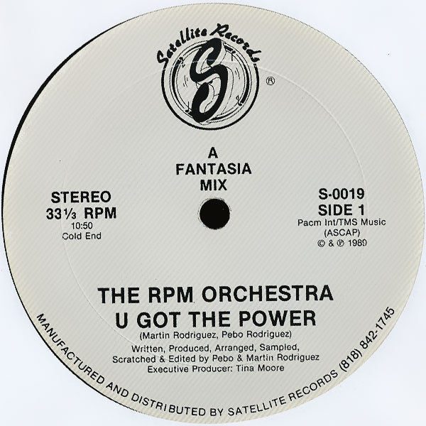 The RPM Orchestra : U Got The Power (12")