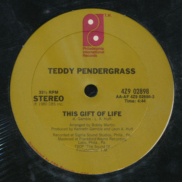 Teddy Pendergrass : This Gift Of Life (12")