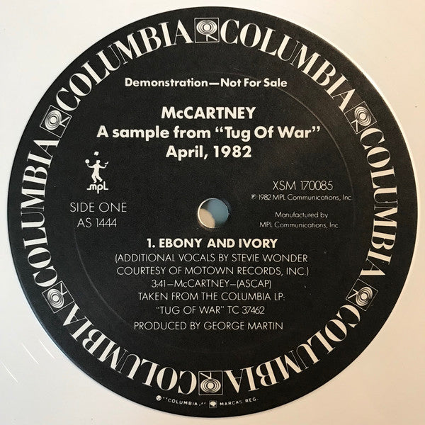 McCartney* : A Sample From "Tug Of War" April, 1982 (12", Promo, Whi)
