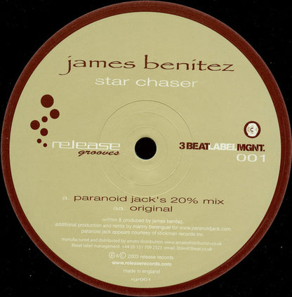 James Benitez : Star Chaser (12")