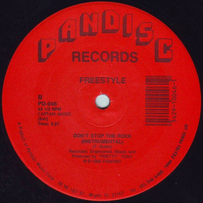 Freestyle : Don't Stop The Rock (12", RE)