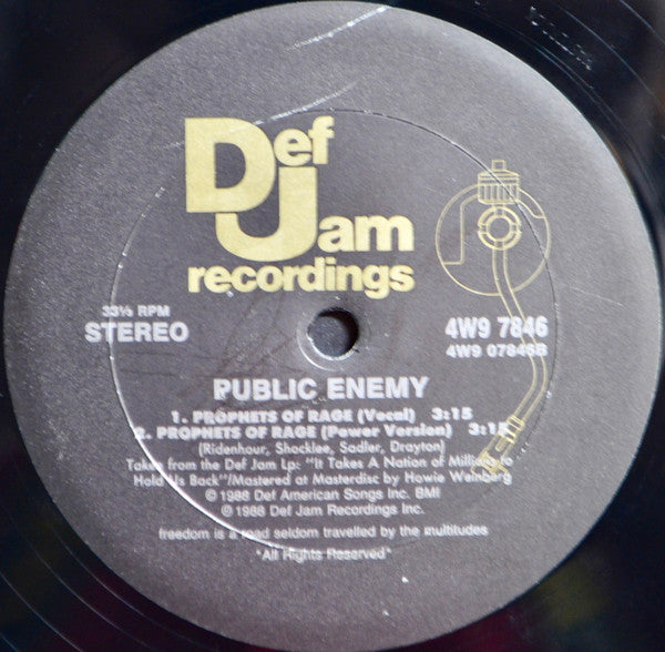 Public Enemy : Don't Believe The Hype (12")