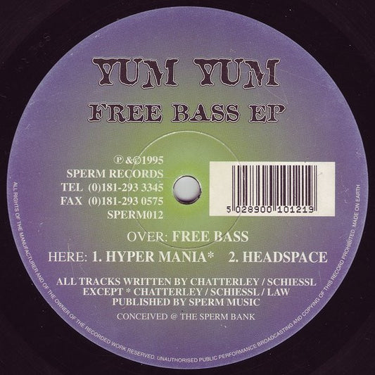 Yum Yum : Free Bass EP (12", EP)