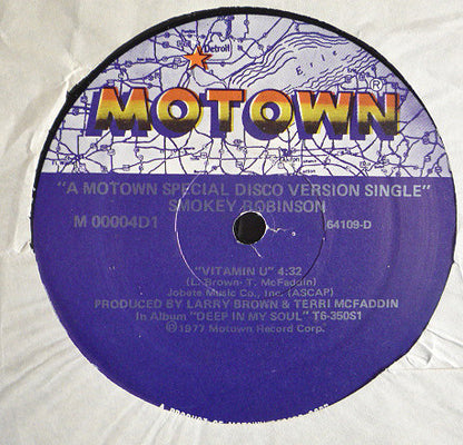 Smokey Robinson / Jerry Butler : Vitamin U / Chalk It Up (12")