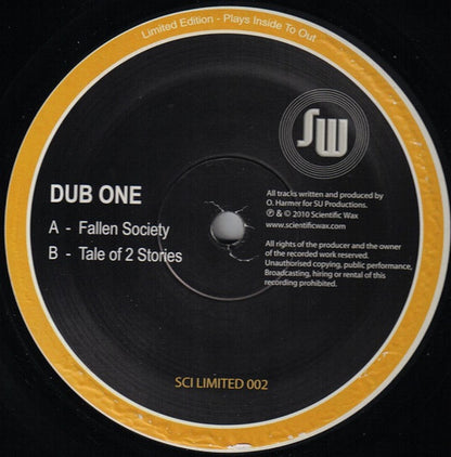 Dub One : Fallen Society / Tale Of 2 Stories (12", Ltd)