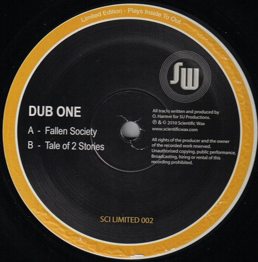 Dub One : Fallen Society / Tale Of 2 Stories (12", Ltd)