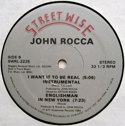 John Rocca : I Want It To Be Real (12", Gen)