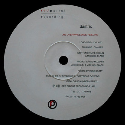 Dastrix : An Overwhelming Feeling (12")