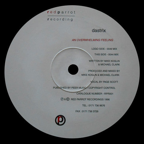 Dastrix : An Overwhelming Feeling (12")