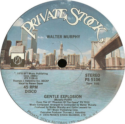 Walter Murphy : Gentle Explosion / Dance Your Face Off (12")