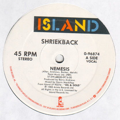 Shriekback : Nemesis (12")