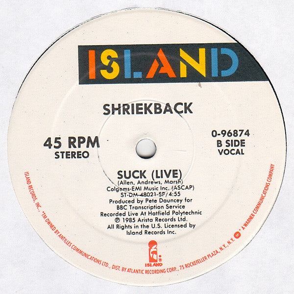 Shriekback : Nemesis (12")