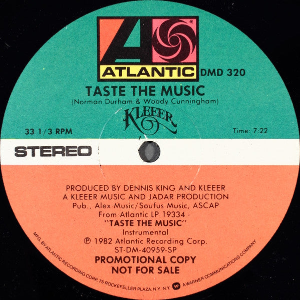 Kleeer : Taste The Music (12", Promo)