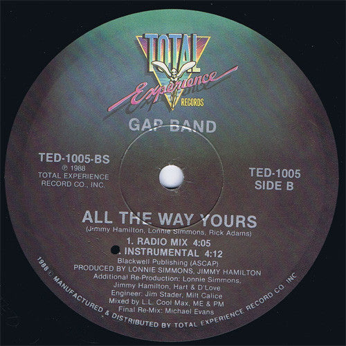The Gap Band : All The Way Yours (12")